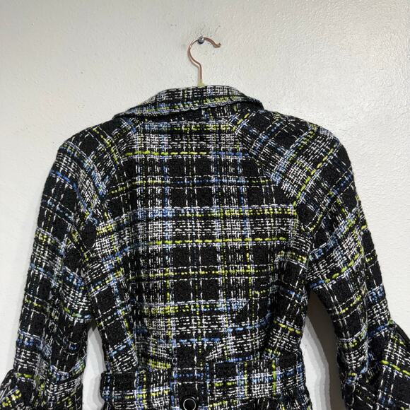 Grace Elements Black Tweed Jacket Sz 8P - Picture 7 of 11